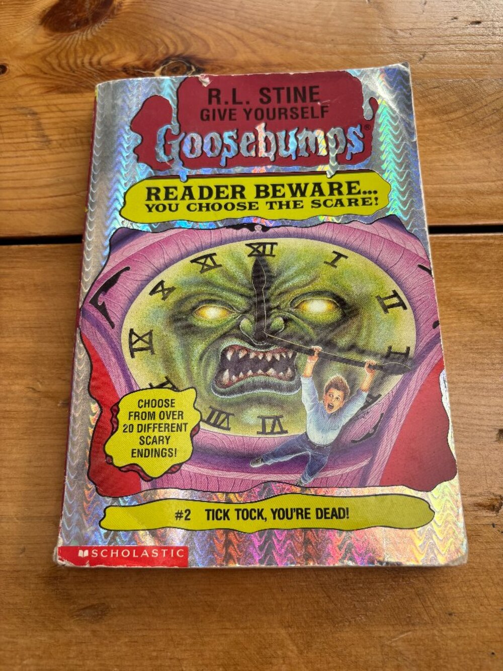🪱3/12$ VTG'95 Goosebumps # 2 Choose The Scare: Tick Tock, You're Dead! 🕸️